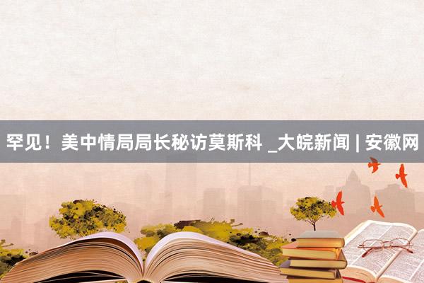 罕见！美中情局局长秘访莫斯科 _大皖新闻 | 安徽网