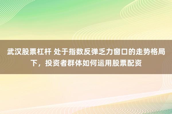 武汉股票杠杆 处于指数反弹乏力窗口的走势格局下，投资者群体如何运用股票配资